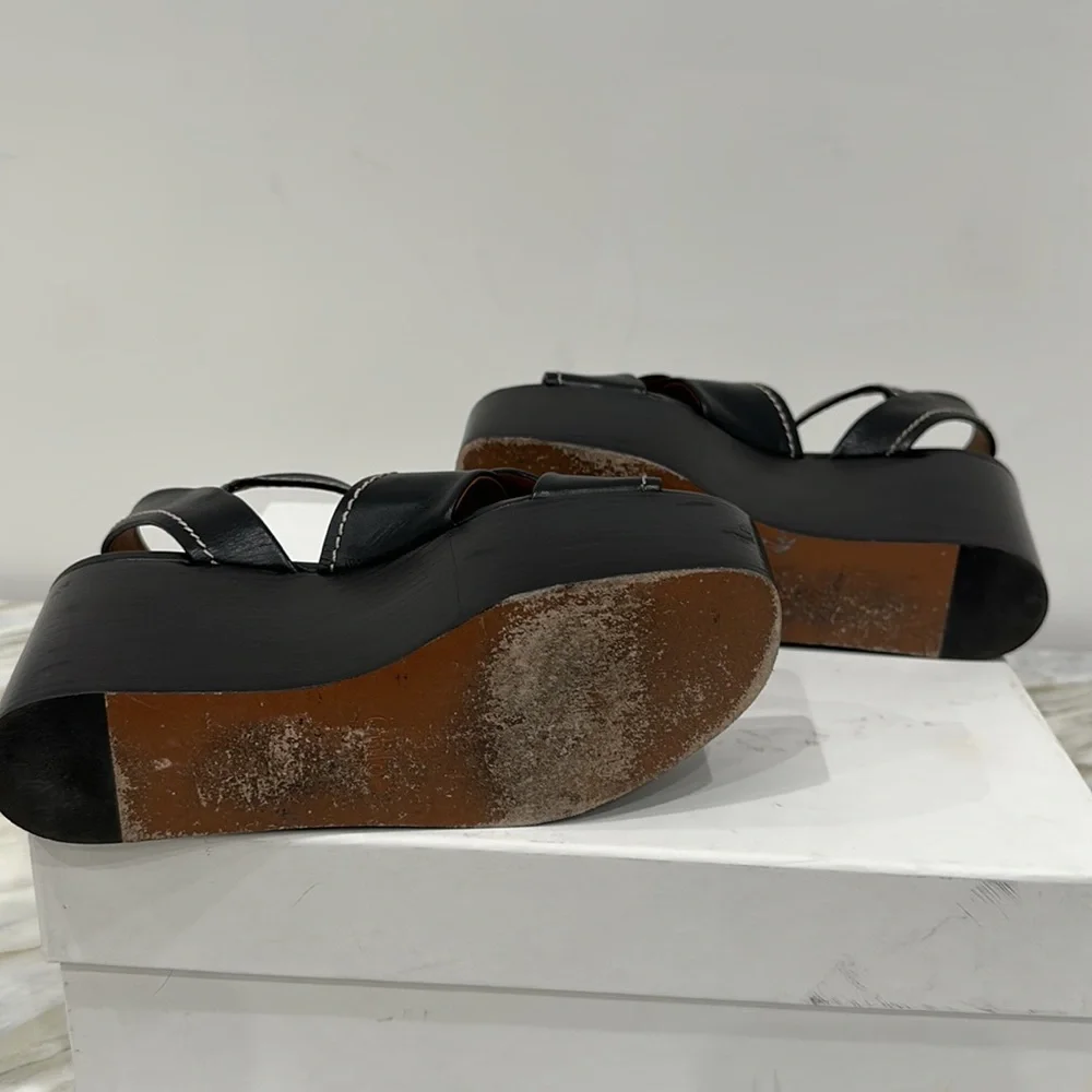 CHLOE ADIGE PEPE CORVETTE BLACK 35 1/2 5.5 - Picture 7 of 8